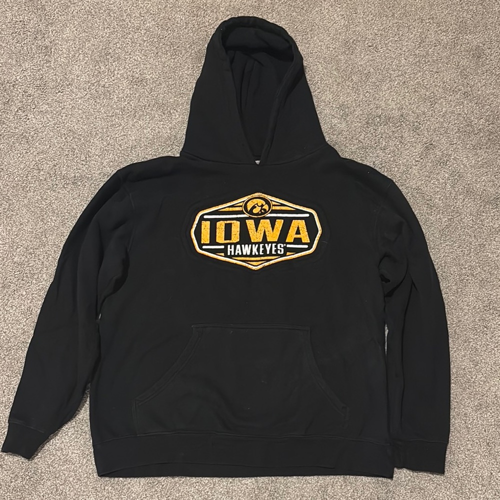 Russ Black Hoodie with Gold Detail